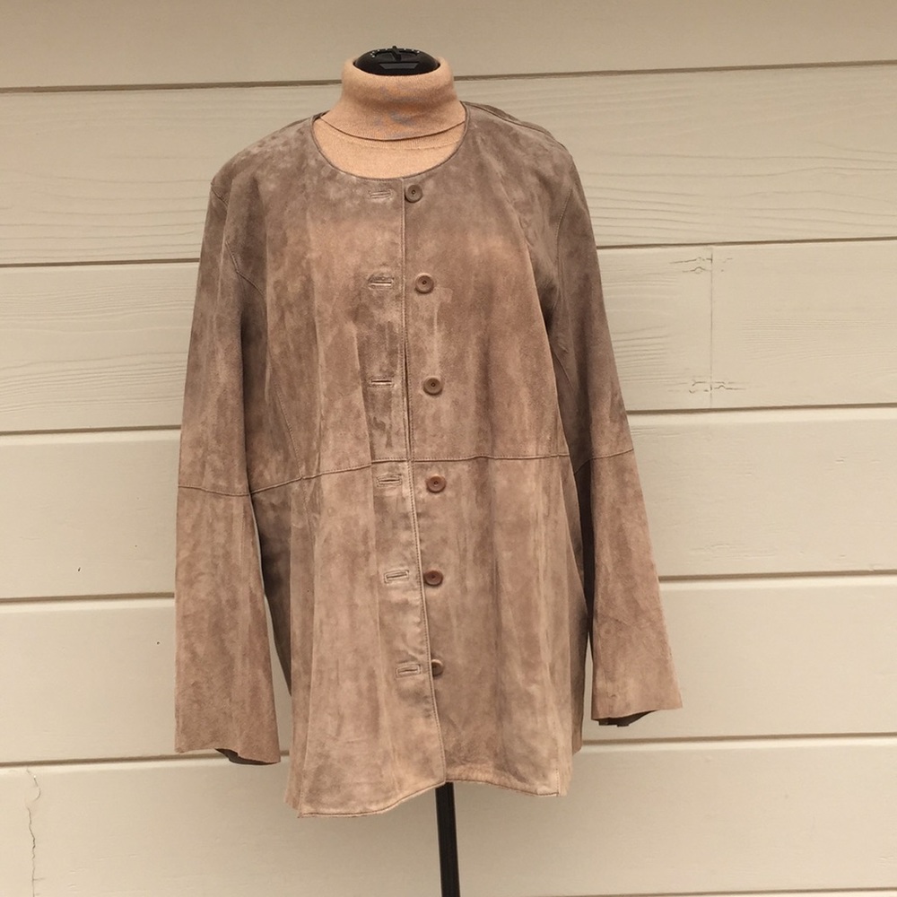 Eileen Fisher Goat Suede Jacket